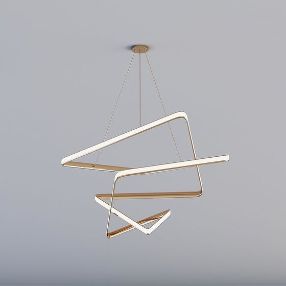 Streamlined Pendant Light 3D model