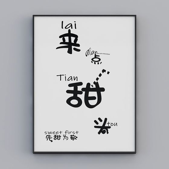 Sweet Dessert Poster 3D Model