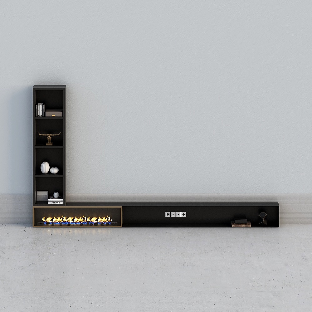 Modern-light luxury-TV wall cabinet combination 01191118