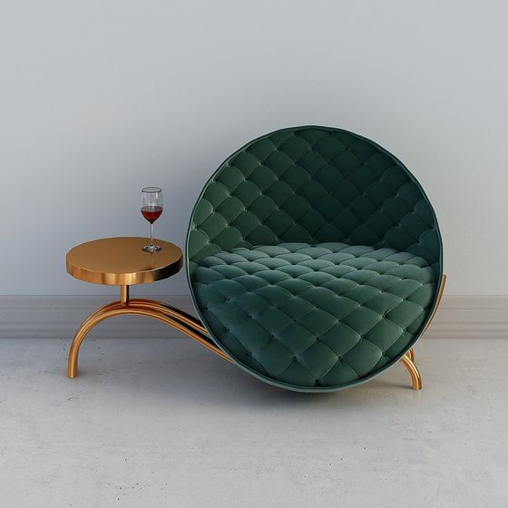 Dreamy Round Sofa 3D model