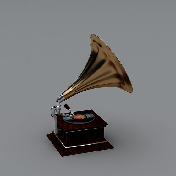Brown Vinyl Record 3D Model