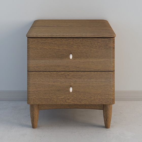 Elegant Minimalist Nightstand 3D model