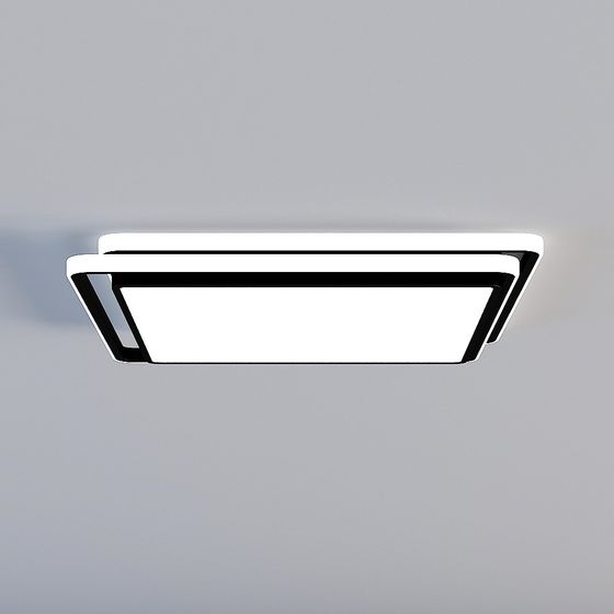 Futuristic LED Ceiling Light 3D model
