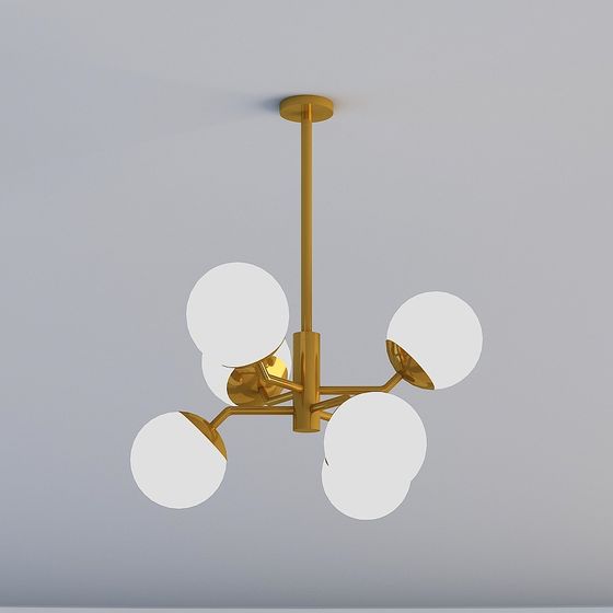 Elegant 3D Chandelier Model for Modern Interiors