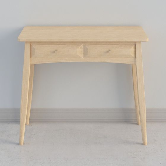 Stylish Wooden Vanity 3D model