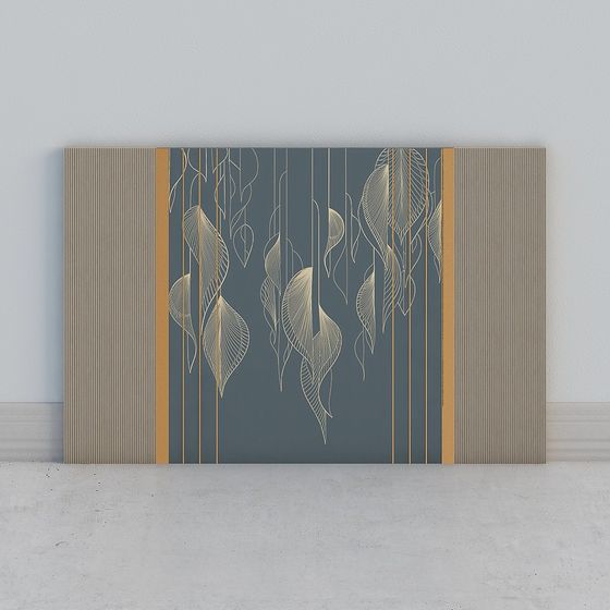Suspended Leaf Pattern Panel 3D model