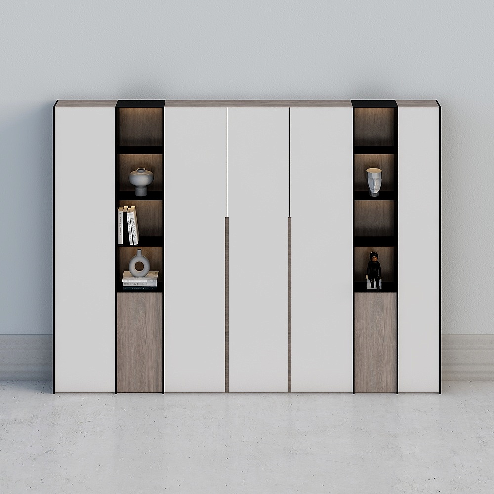 Urban Bookshelf 3D model for Modern Interior Design
