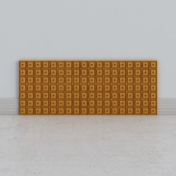 Vintage Mailbox Wall 3D model