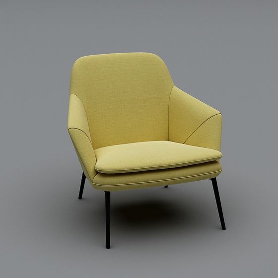 Lush Lounge Chair 3D model for Contemporary Spaces