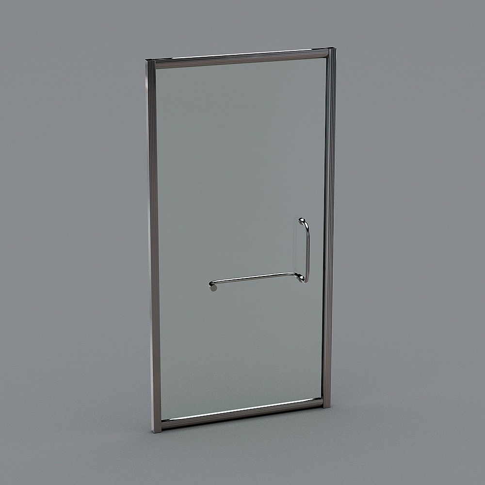 Salle de douche avec ouverture plate 8mm aluminium salle de bain toilettes 1604