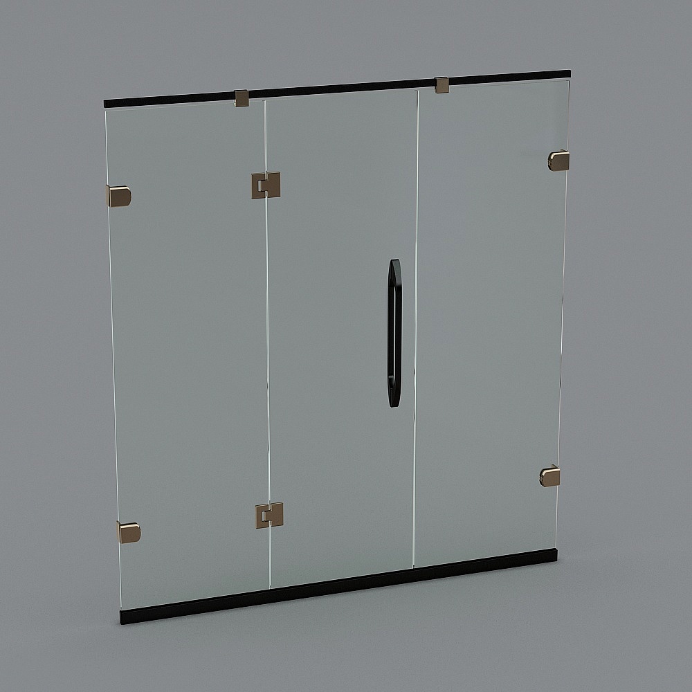 Shower room one-shaped two solid one open 8mm 304 yellow bronze bathroom toilet 103