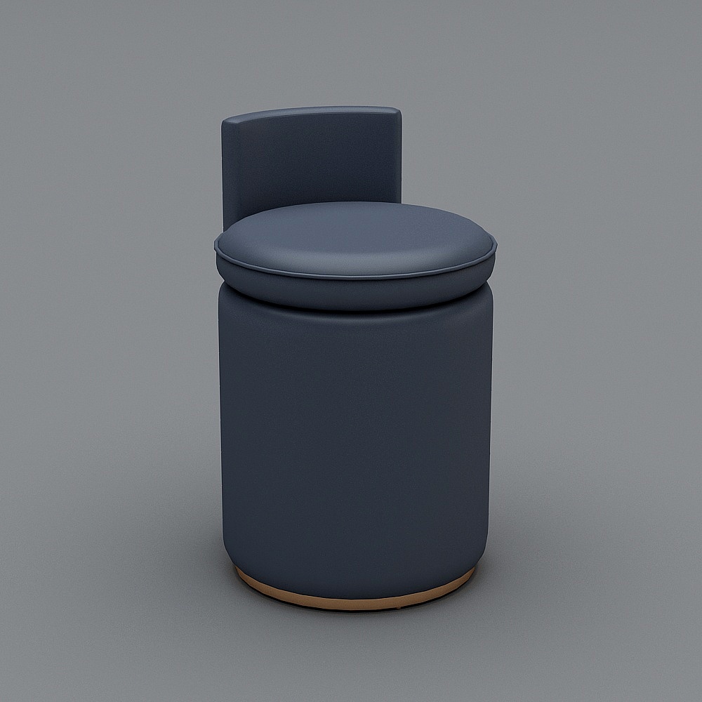 Modern Cylinder Storage Stool 3D model
