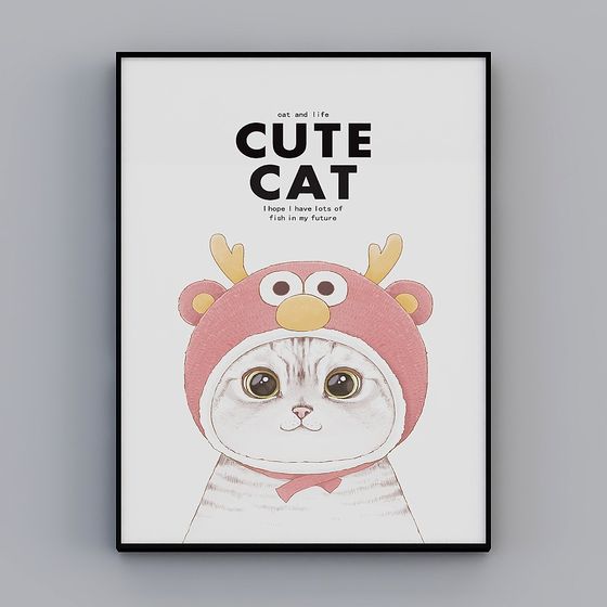 Cute Cat 3D model for Creative Projects
