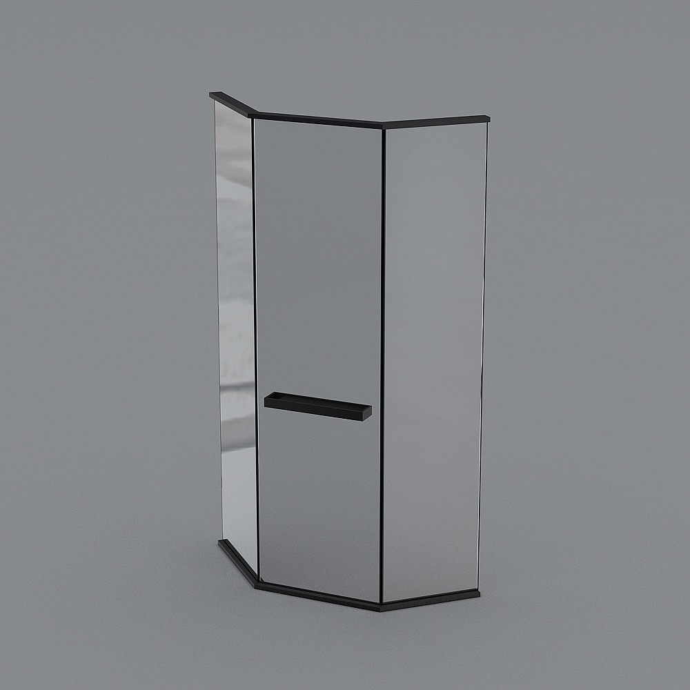 Elegant Glass Porch 3D model