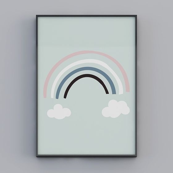 Low-Poly Rainbow 3D Model for Creative Projects