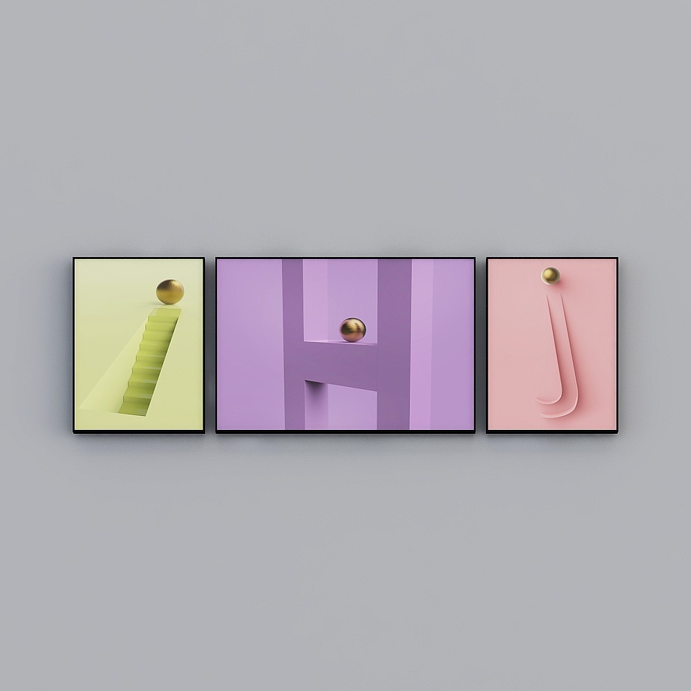 Glorious Painting - Modern Minimalist - LALB-82023-82025-820