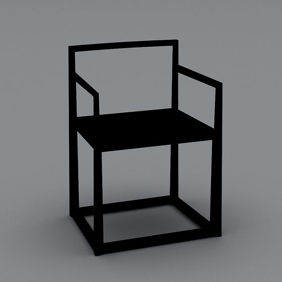 Stylish Low-Poly Chair 3D model