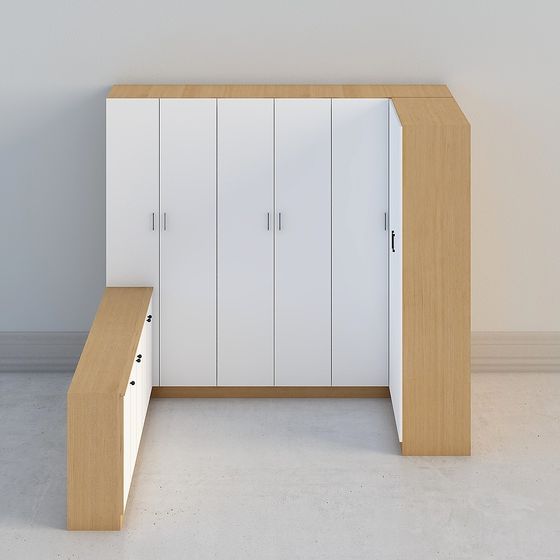 Urban Wardrobe 3D Model for Modern Interiors