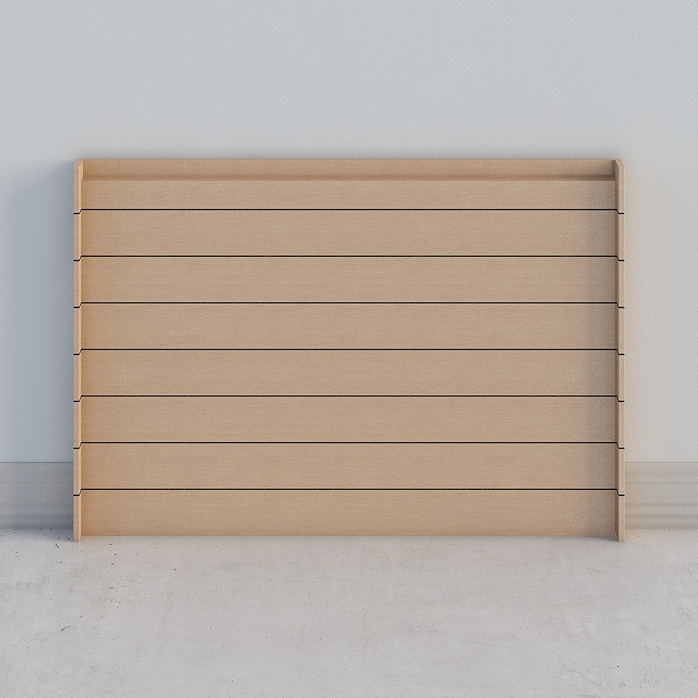 Wooden Slatted Panel 3D model