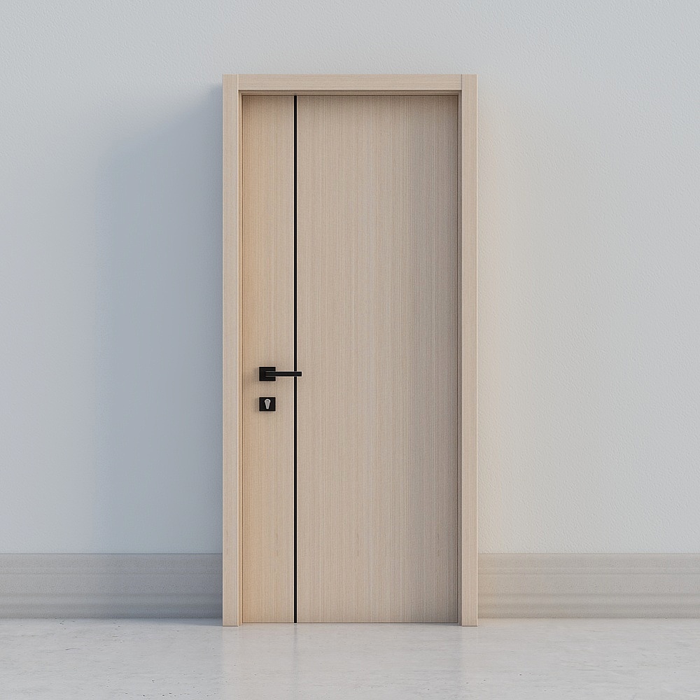 Modern wooden door