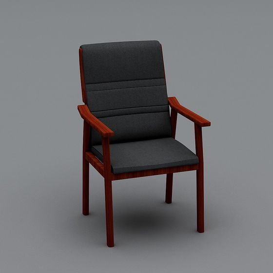 Elegant Low-Poly Chair 3D model