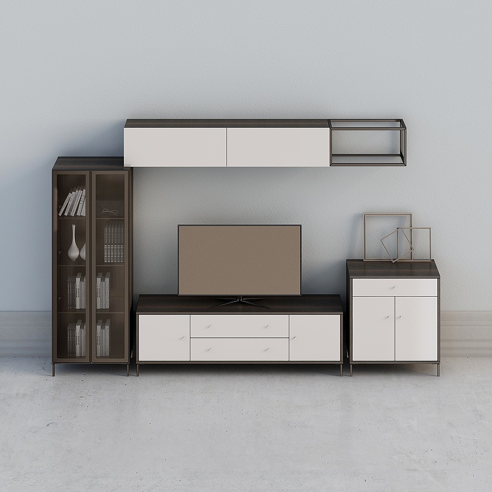 A666 combination TV cabinet