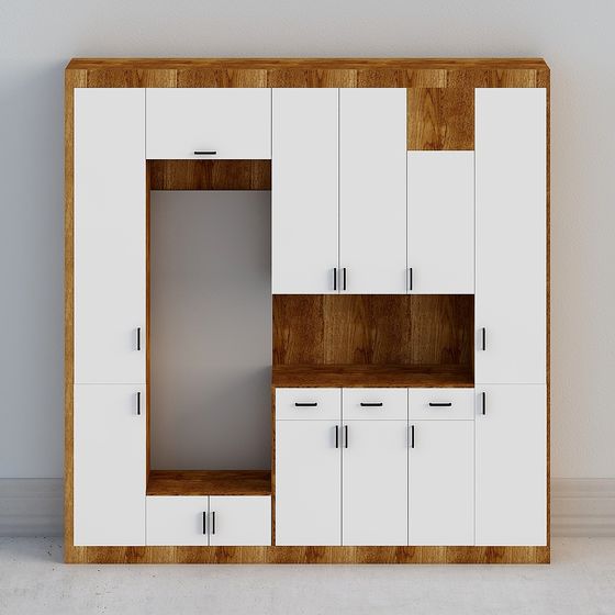Stylish Minimalist Storage Cabinet 3D model