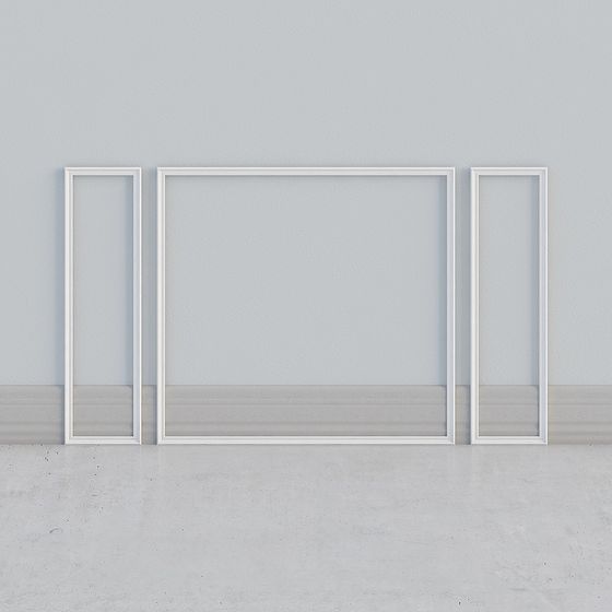 Minimalist Frames 3D model for Modern Spaces