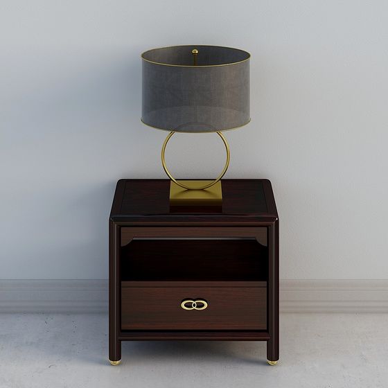 Elegant Bedside Table 3D model