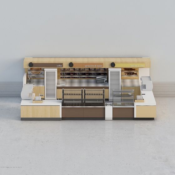 Modern Coffee Shop Interior 3D model