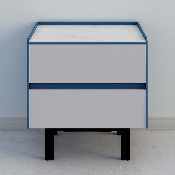 Modern Minimalist Nightstand 3D model
