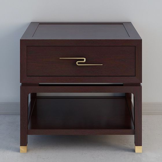 Mesa de noche TS-SD-BG101 (madera blanca encerada)