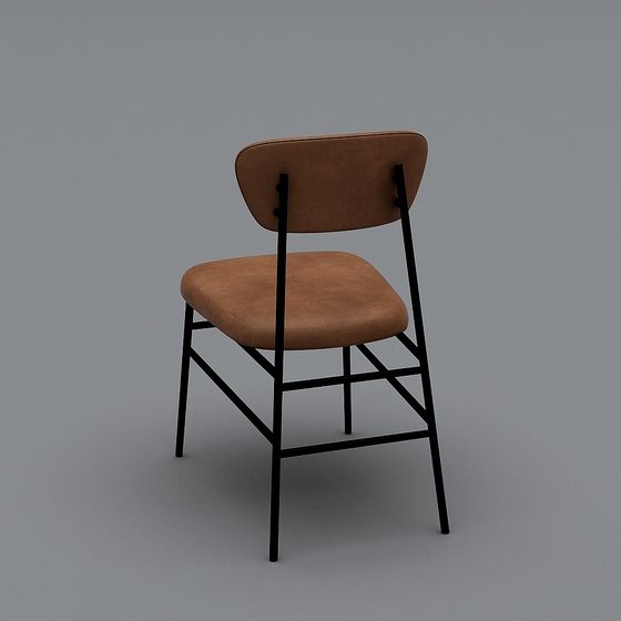 Industrial Metal Chair 3D model