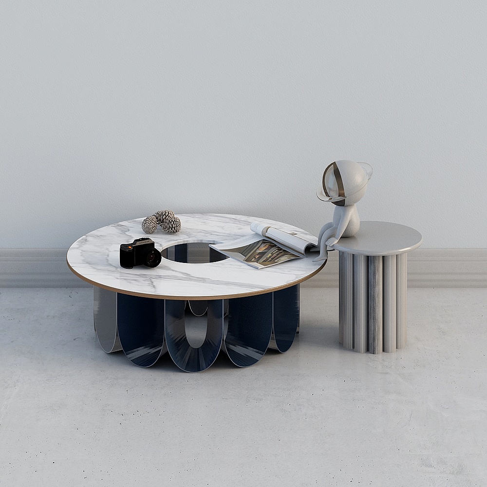 Blue-grey combined coffee table 1.0-LY