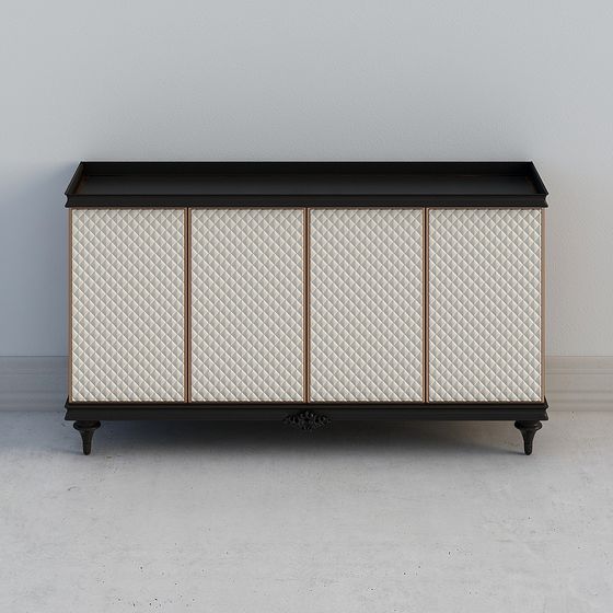 Elegant Storage Cabinet 3D model for Modern and Classic Design