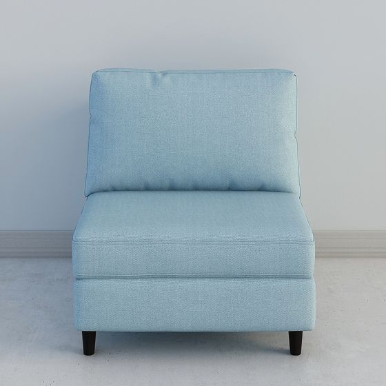 Cozy Corner Chair 3D model for Modern Interiors