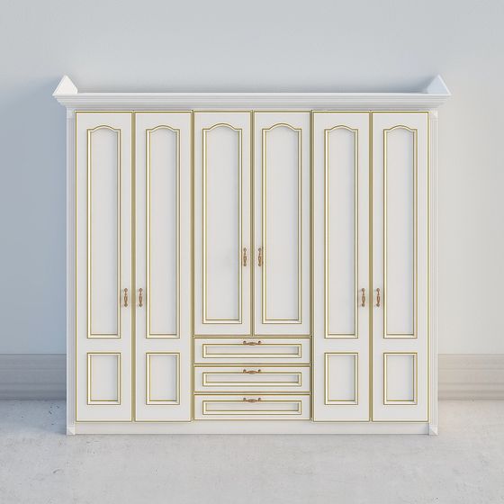 Elegant Wardrobe 3D model