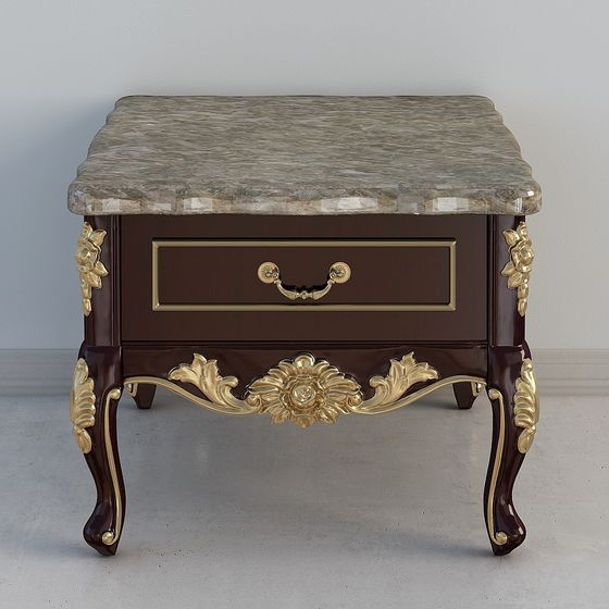 Elegant Bedside Table 3D model