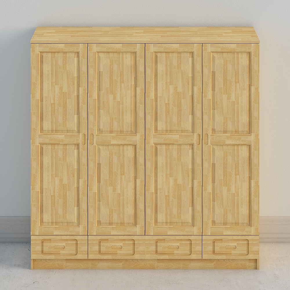 Four-door wardrobe