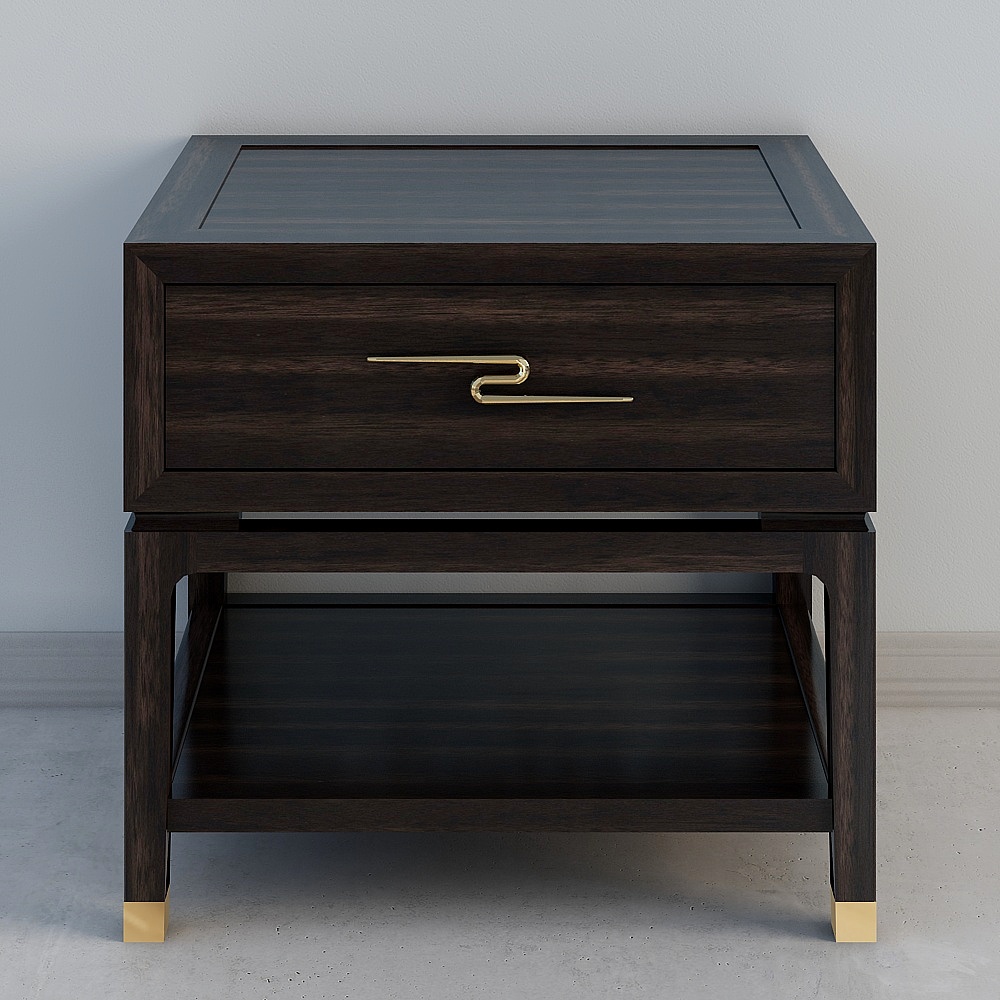 TS-SD-BG101 bedside table (Golden Sandalwood)