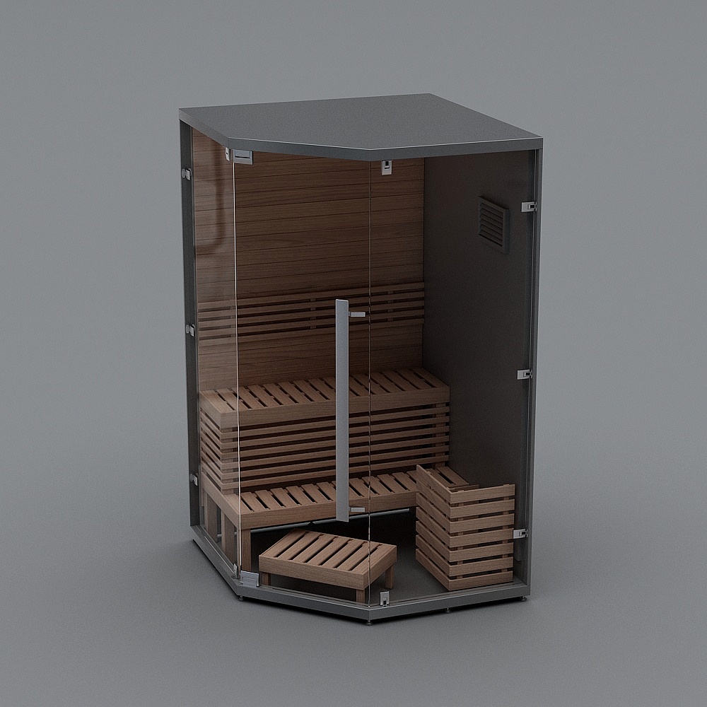 Steaming house, sauna dry steam