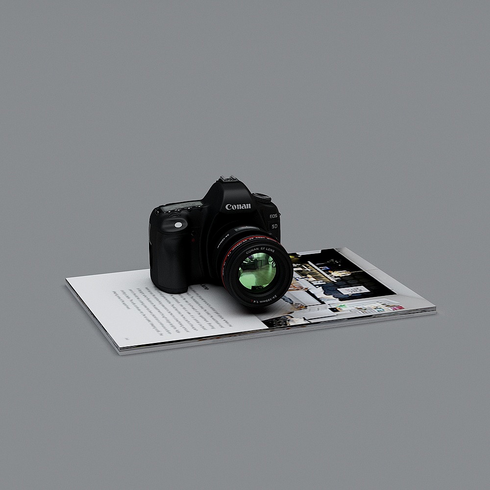 Canon EOS 5D DSLR Camera 3D model