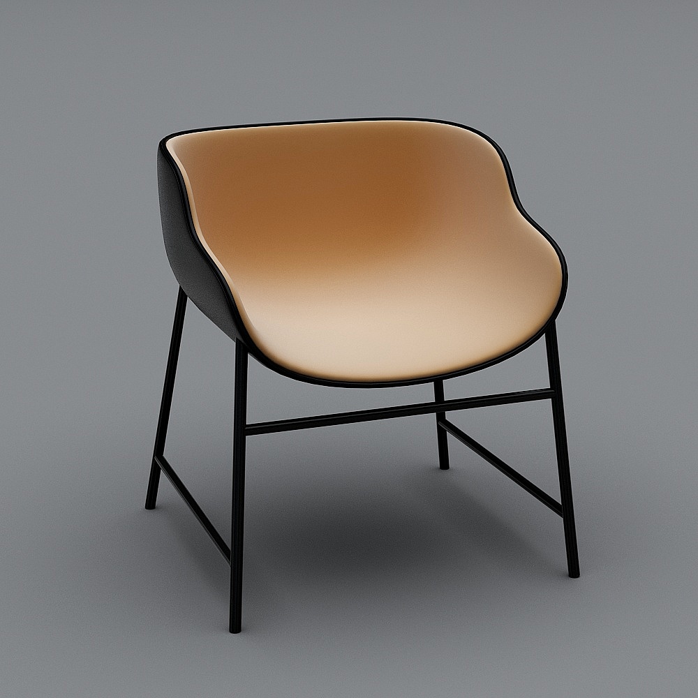 Streamlined Lounge Chair 3D model