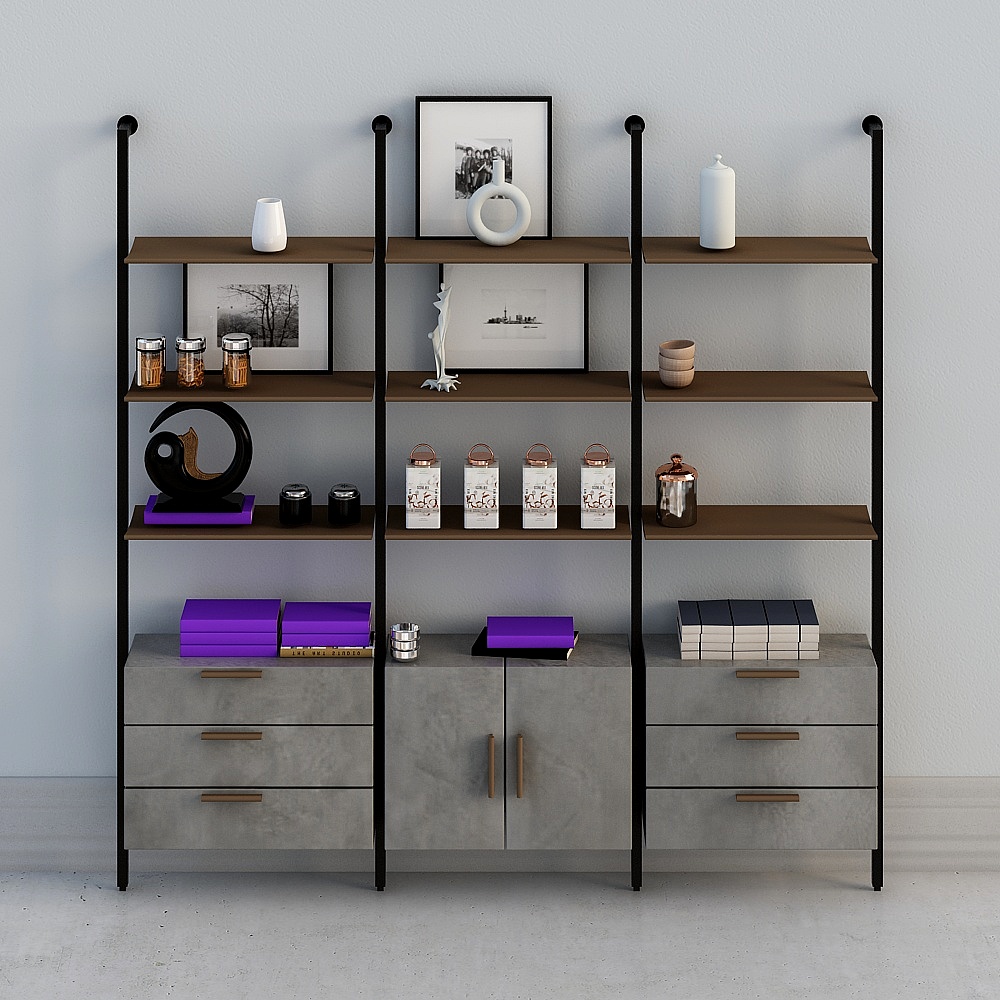 Modern Bookshelf 02-LS