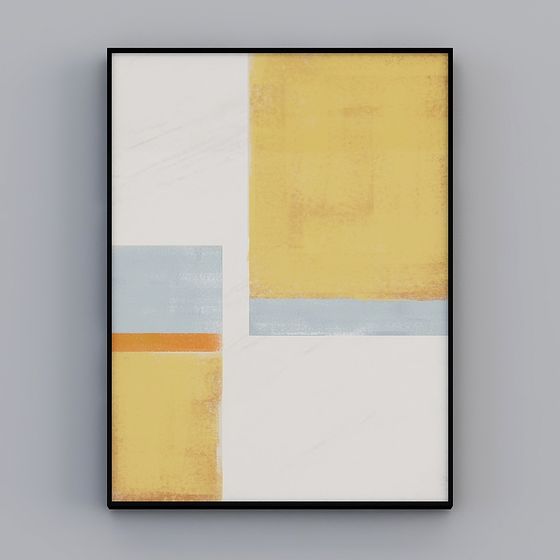 Abstract Frame 3D model - Low Poly Art