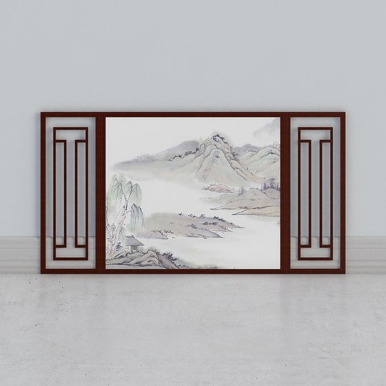 Traditional-Modern Landscape 3D model