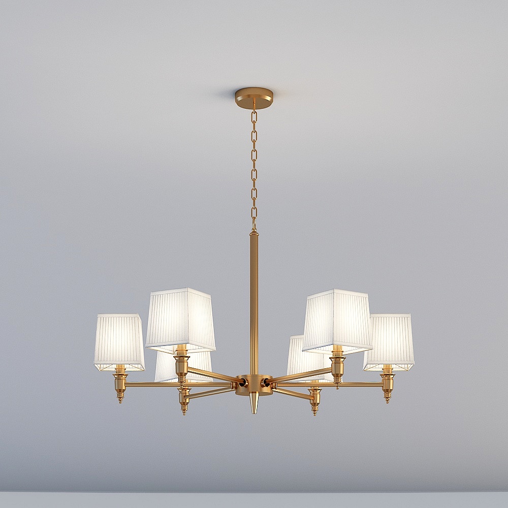 1311 Modern fashion chandelier lighting combination 3D model 2012