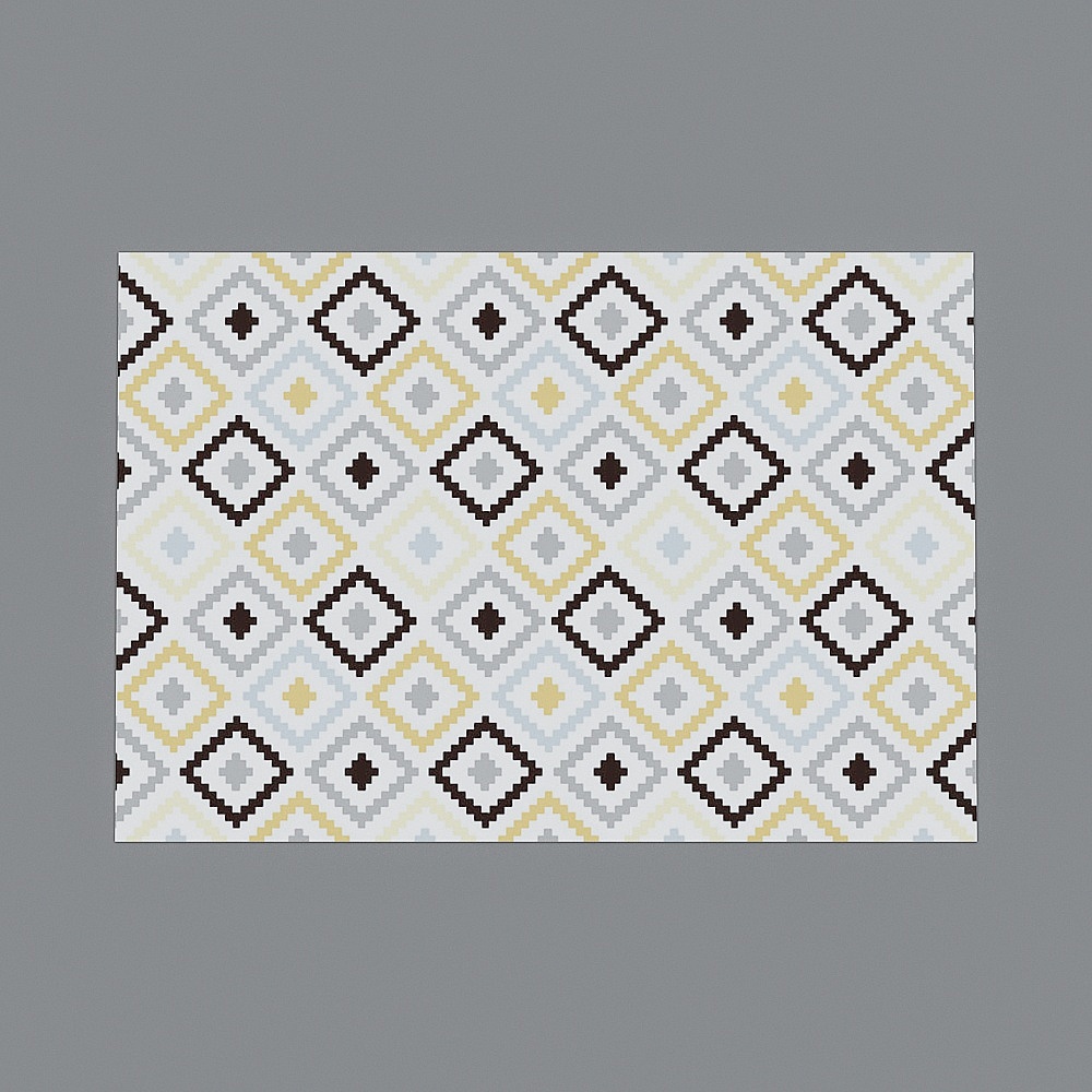 Elland carpet active printing and dyeing sofa coffee table mat bedroom bed room carpet Nordic postmodern light and luxurious geometric minimalist cloakroom entrance abstract geometry line square color