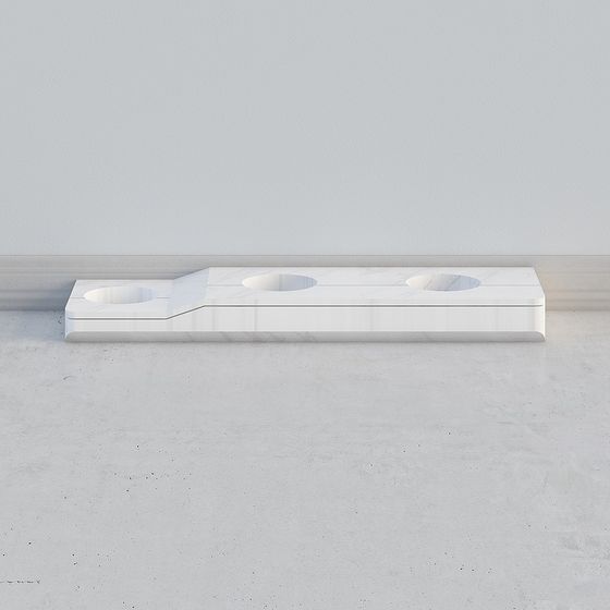 Elegant Marble Countertop 3D model for Creative Projects