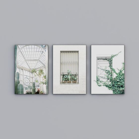 Greenhouse Plant Wall 3D model